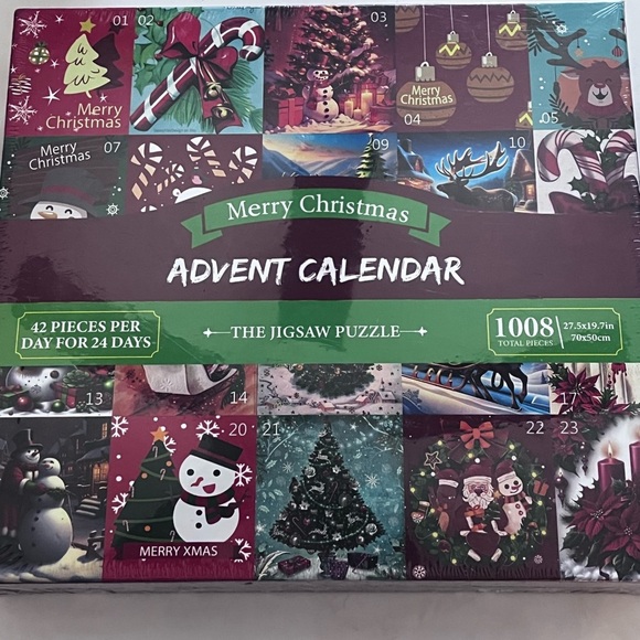 Advent Calendar Jigsaw Puzzle 2024-1008 Adult Kids,24 Days Countdown Calendar - Picture 2 of 4